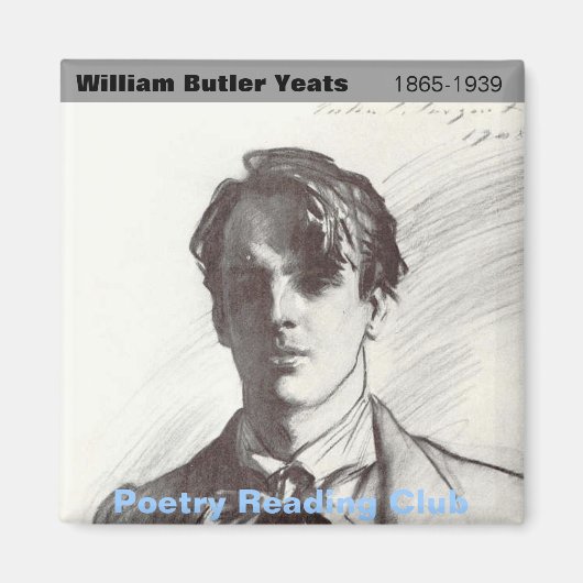 W. B. Yeats Magneet (Voorkant)