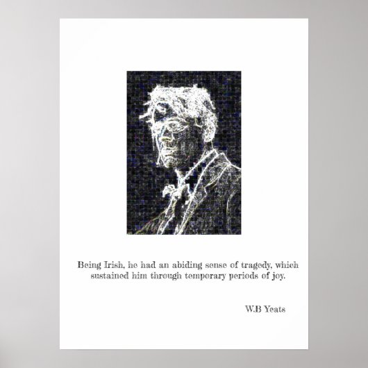 W.B Yeats Poster - Irish Poetry (Voorkant)