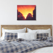 w bij weer canvas afdruk (Insitu (Slaapkamer))