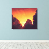 w bij weer canvas afdruk (Insitu (Houten vloer))