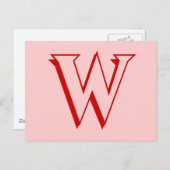 W BRIEFKAART (Voorkant / Achterkant)