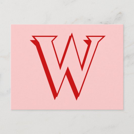 W BRIEFKAART (Voorkant)