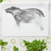 W Buffalo Chinese Ox Year Zodiac Kies kleur KT2 Theedoek (Gevouwen)