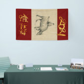 W Buffalo Kind Chinees Ox jaar 2021 Verticaal B Spandoek (Beurs)