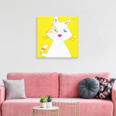 W-CAT CANVAS AFDRUK (Insitu (Woonkamer))