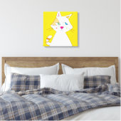 W-CAT CANVAS AFDRUK (Insitu (Slaapkamer))