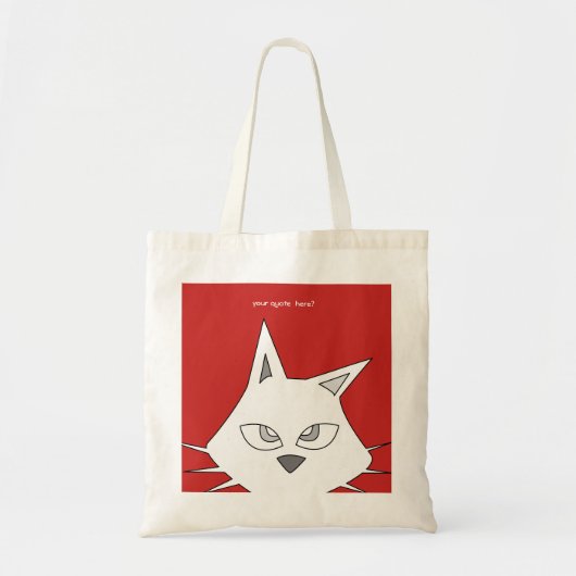 W-CAT TOTE BAG (Voorkant)