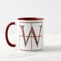 W "Celtic Bricks" aangepaste monogram-Mokken