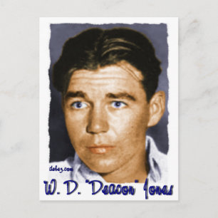 W,D "Deacon" Jones Briefkaart