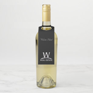 W Echte wijnflessenkraag - Welkom thuis Flessenhanger