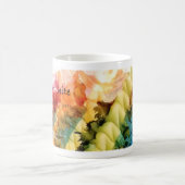 W est pour la tasse blanche d'art d'alphabet (Centre)