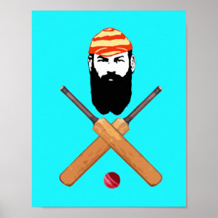 W G Grace cricketer Poster
