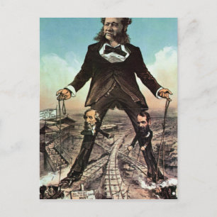 W.H. Vanderbilt als 'Colossus of Roads' Briefkaart