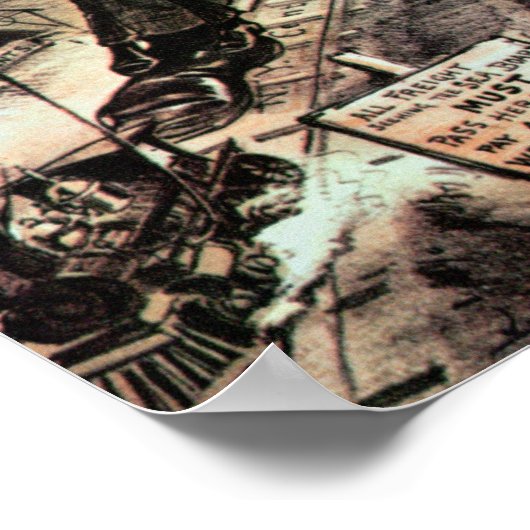 W.H. Vanderbilt als 'Colossus of Roads' Poster (Hoek)