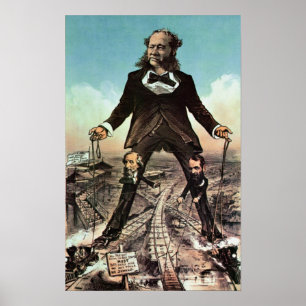 W.H. Vanderbilt als 'Colossus of Roads' Poster