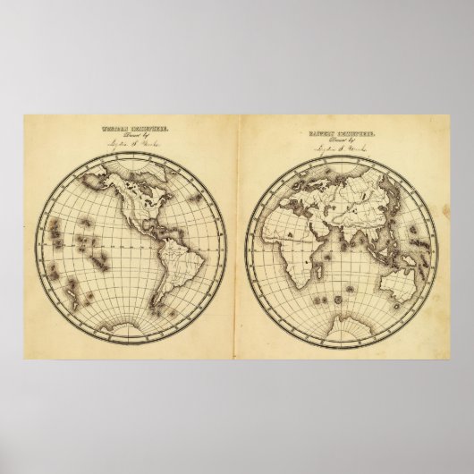 W Hemisphere E Hemisphere 2 Poster (Voorkant)