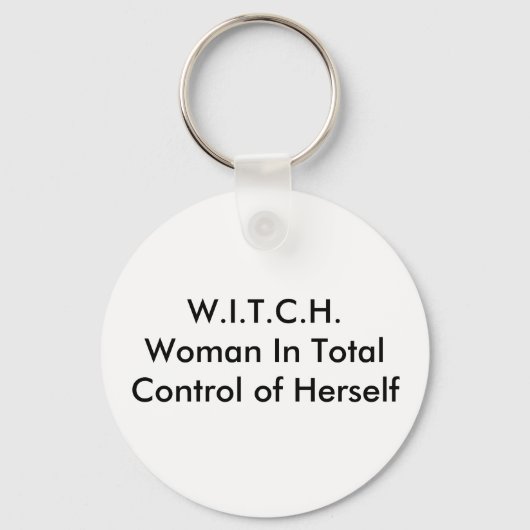 W.I.T.C.H.Vrouw in volledige controle over zichzel Sleutelhanger (Voorkant)