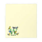 W is voor Warbler Notitieblok (Voorkant)