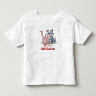 W is voor William - Op maat gemaakte peuternaam T- Kinder Shirts