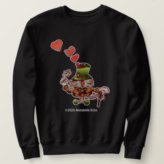 W. Kat Feline T-Shirt! Trui (Design voorkant)