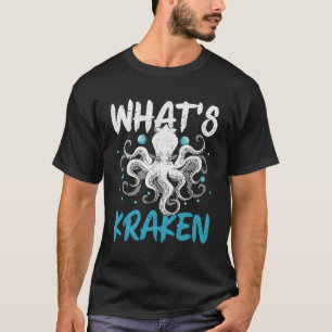 W Kraken Squid Octopus Kraken Mythische Zee Creatu T-shirt
