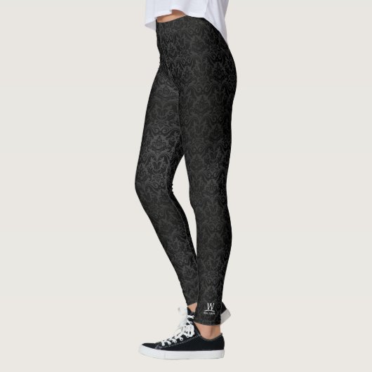 W Leggings van het Real Estate Damask Patroon (Links)