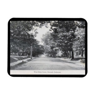 W. Main St., Newark, Delaware Vintage Magneet