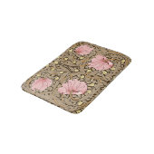 W Morris Pimpernel Pattern in Pink & Sepia Badmat (Gekanteld)