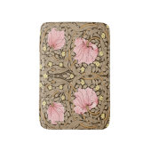 W Morris Pimpernel Pattern in Pink & Sepia Badmat (Voorkant Verticaal)