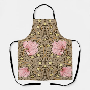 W Morris Pimpernel Pattern in Pink & Sepia Schort