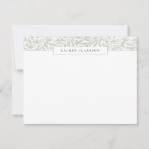 W. Morris Wilgen Tak Bovenrand Briefpapier kaart