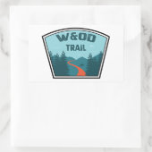 W&OD Trail Rechthoekige Sticker (Tas)