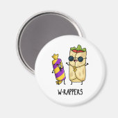 W-rappers Funny Food Pun Magneet (Voorkant / Achterkant)