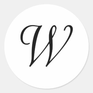 W RONDE STICKER