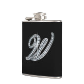 W Script "Diamond Bling"-fles Heupfles (Links)