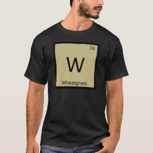 W - Tarwegras Groente Chemie Periodiek Systeem T-shirt