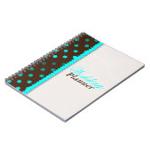 w/Turquoise Brown pointille le carnet de wedding (Côté gauche)