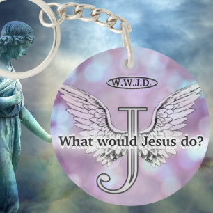 W.W.J.D Wat zou Jezus doen? Sleutelhanger