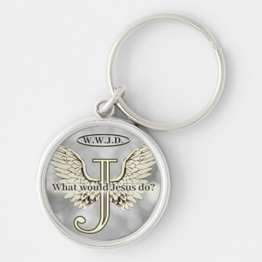 W.W.J.D What would Jesus do? Keychain (Voorkant)