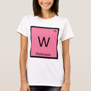 W - Waterpolo Sport Scheikunde Periodiek Systeem T-shirt