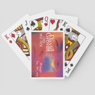 W/ WITTE GRENS, DAVID GROVES MAGICIAN, klassiek Pokerkaarten