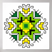 WA0014 Wall Art Bulgaria molev shevitsa green
