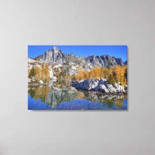 WA, Alpine Lakes Wilderness, Enchantment 4 Canvas Afdruk