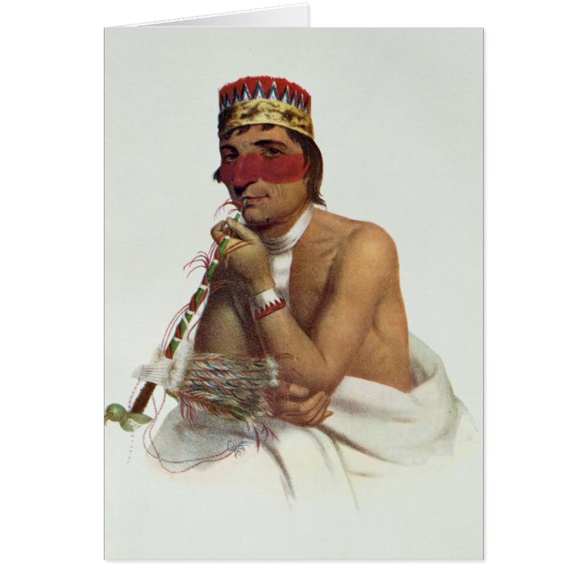 Wa-Fin de support-Boesh-Kaa, un chef de Chippeway (Devant)