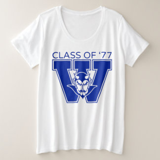Wa-Hi Klas van 1977 Dames Plus T-shirt