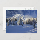 WA, Mt. Rainier NP, Mt. Rainier en Paradise Briefkaart (Voorkant / Achterkant)