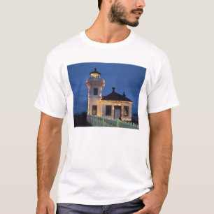 WA, Mukilteo, Mukilteo-vuurtoren, opgericht T-shirt