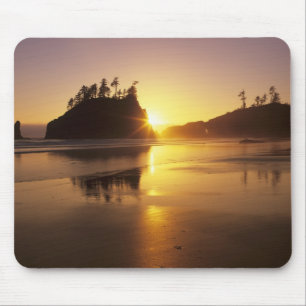 WA, Olympic NP, Tweede strand bij zonsondergang Muismat