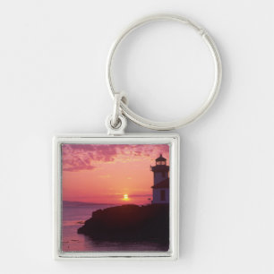 WA, San Juan Island, Lime Kiln Lighthouse, 1919, Sleutelhanger