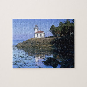 WA, San Juan Island, Lime Kiln vuurtoren Legpuzzel
